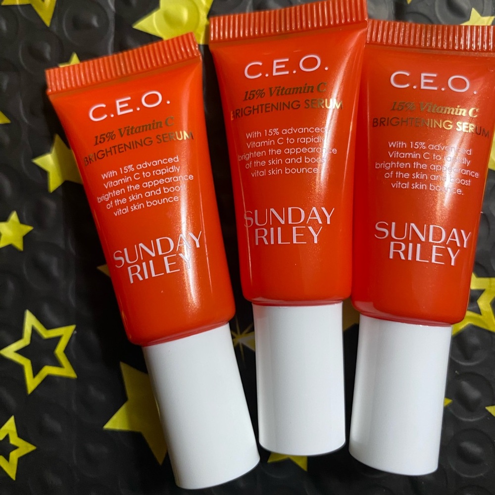Sunday Riley CEO 15% Vitamin C Brightening Serum 5 ml x 3 new